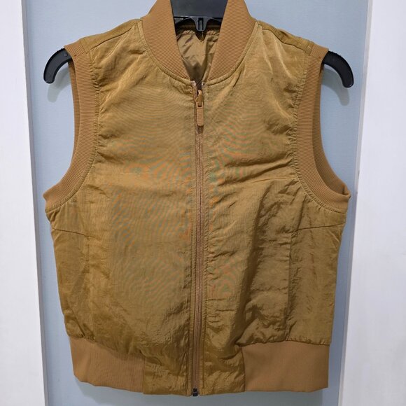 lululemon athletica Jackets & Blazers - Lululemon Reversible Brown Bomber Vest – Lightweight Athletic Layering Piece